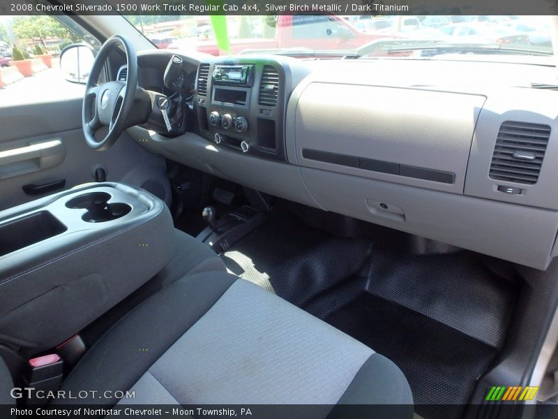 Silver Birch Metallic / Dark Titanium 2008 Chevrolet Silverado 1500 Work Truck Regular Cab 4x4