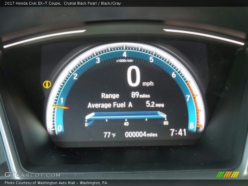  2017 Civic EX-T Coupe EX-T Coupe Gauges