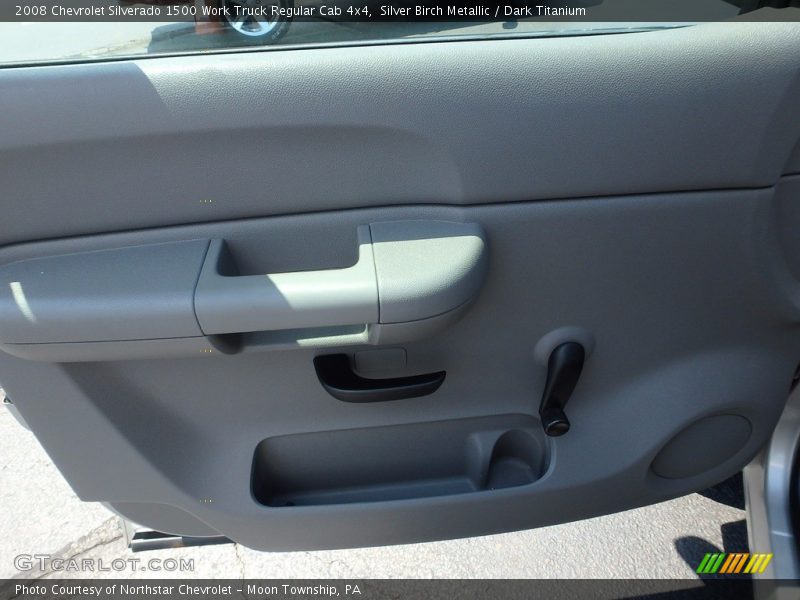 Silver Birch Metallic / Dark Titanium 2008 Chevrolet Silverado 1500 Work Truck Regular Cab 4x4