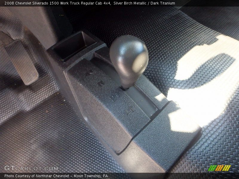 Silver Birch Metallic / Dark Titanium 2008 Chevrolet Silverado 1500 Work Truck Regular Cab 4x4