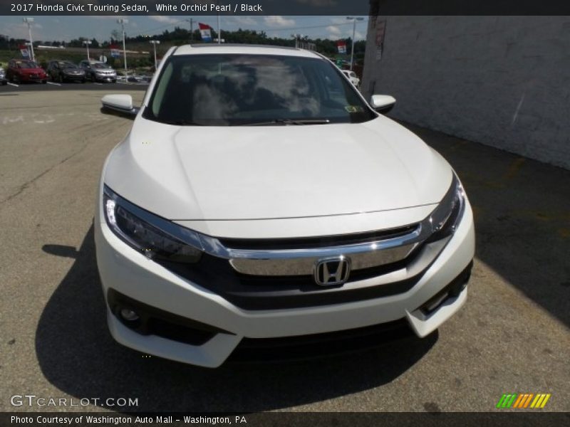 White Orchid Pearl / Black 2017 Honda Civic Touring Sedan