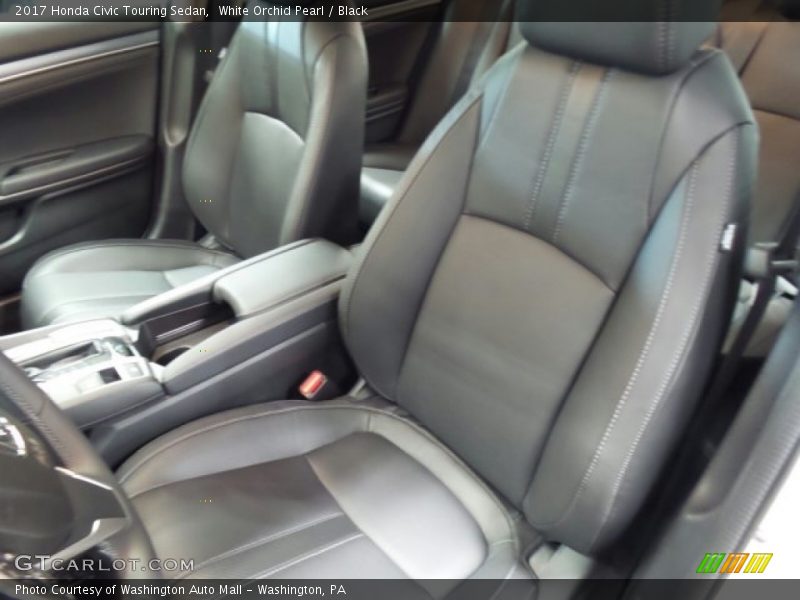 White Orchid Pearl / Black 2017 Honda Civic Touring Sedan