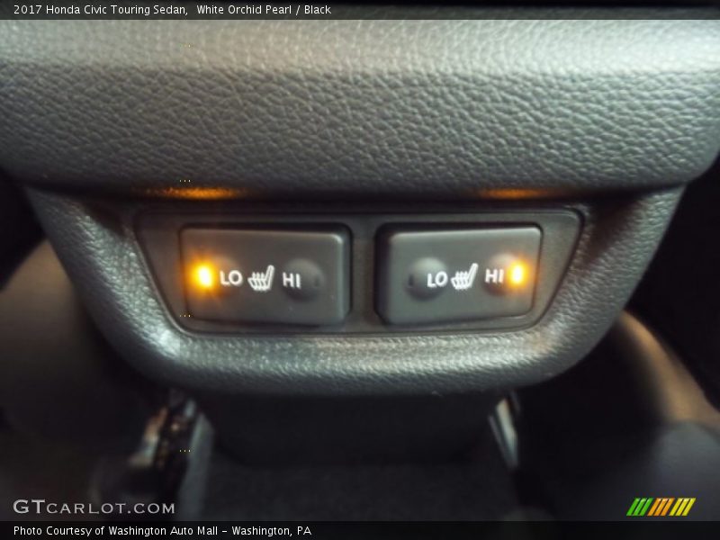 White Orchid Pearl / Black 2017 Honda Civic Touring Sedan