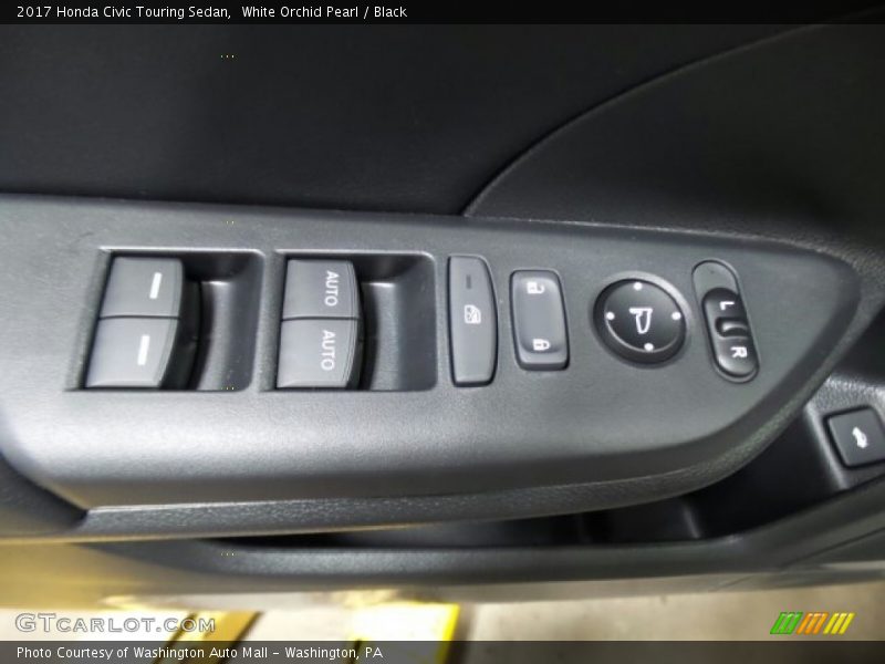 White Orchid Pearl / Black 2017 Honda Civic Touring Sedan