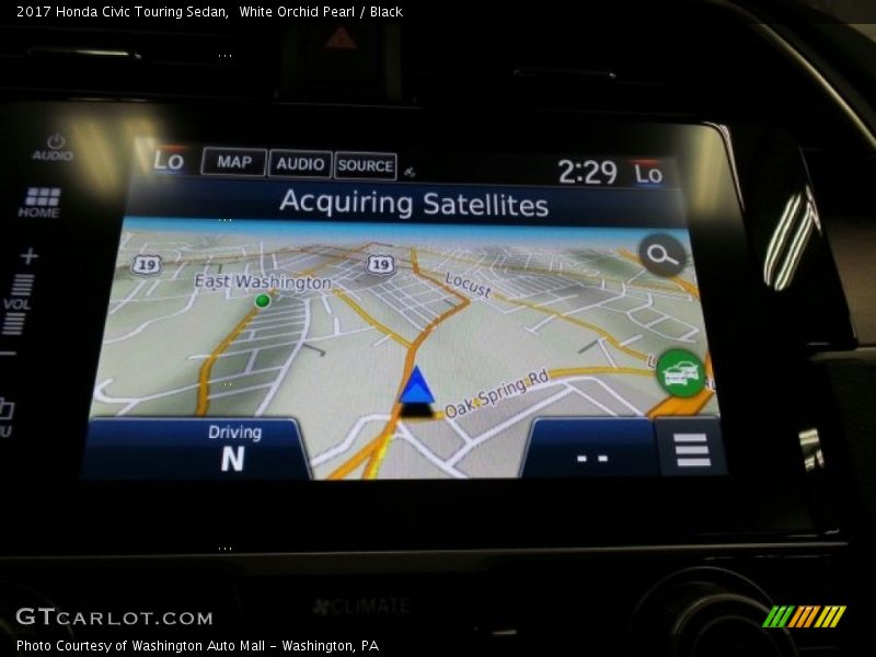 White Orchid Pearl / Black 2017 Honda Civic Touring Sedan