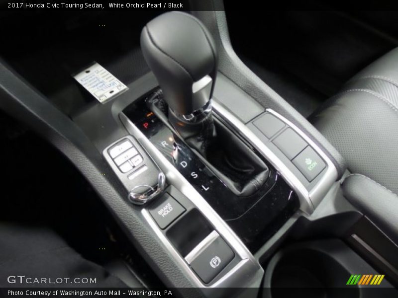 White Orchid Pearl / Black 2017 Honda Civic Touring Sedan