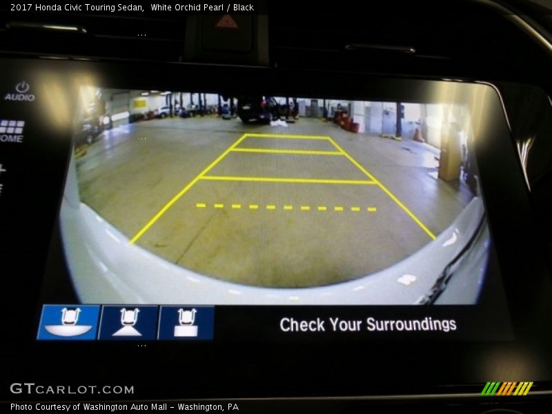 White Orchid Pearl / Black 2017 Honda Civic Touring Sedan