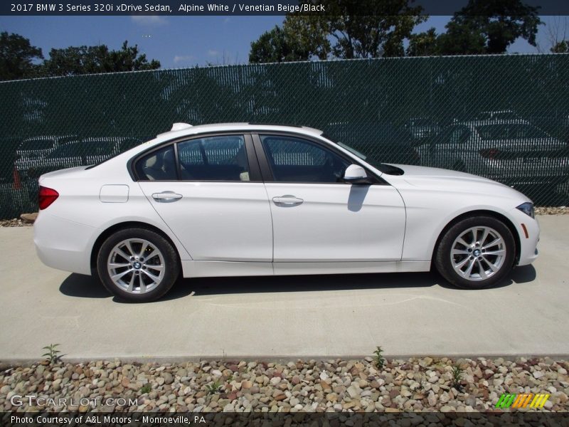 Alpine White / Venetian Beige/Black 2017 BMW 3 Series 320i xDrive Sedan