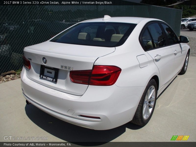Alpine White / Venetian Beige/Black 2017 BMW 3 Series 320i xDrive Sedan