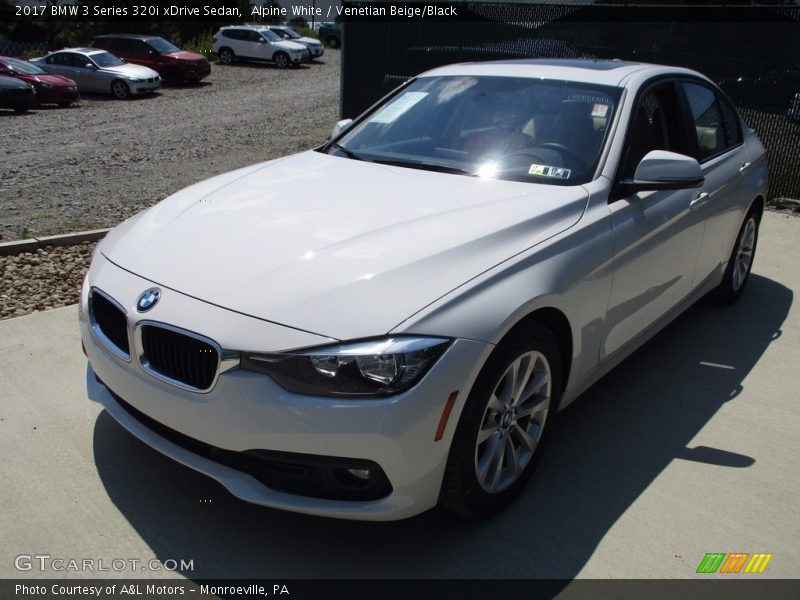 Alpine White / Venetian Beige/Black 2017 BMW 3 Series 320i xDrive Sedan