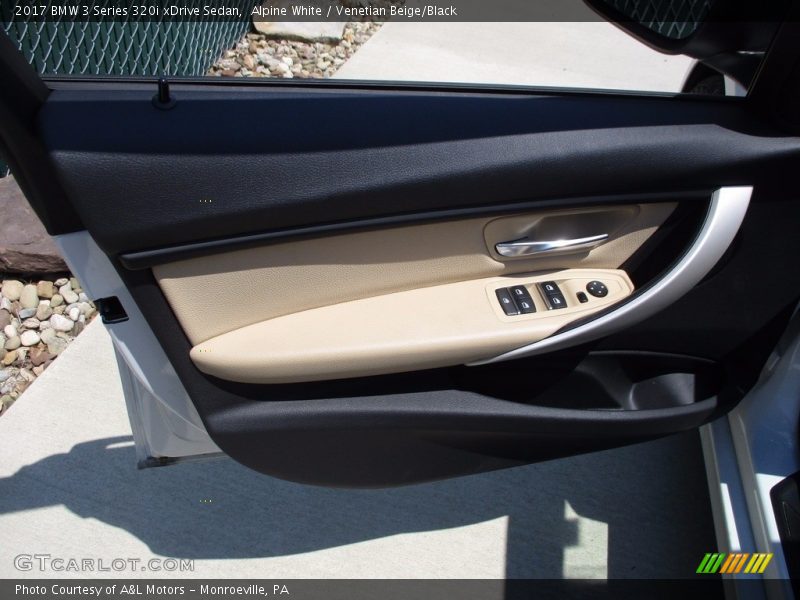 Alpine White / Venetian Beige/Black 2017 BMW 3 Series 320i xDrive Sedan
