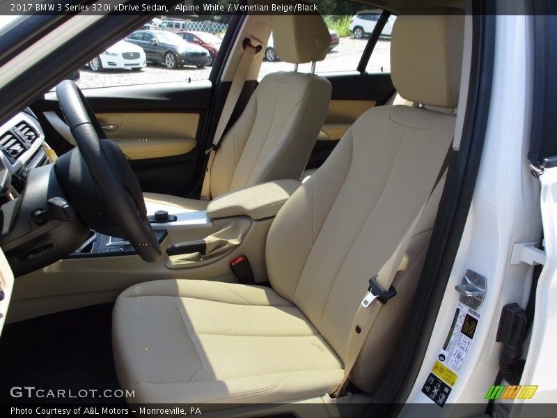 Alpine White / Venetian Beige/Black 2017 BMW 3 Series 320i xDrive Sedan