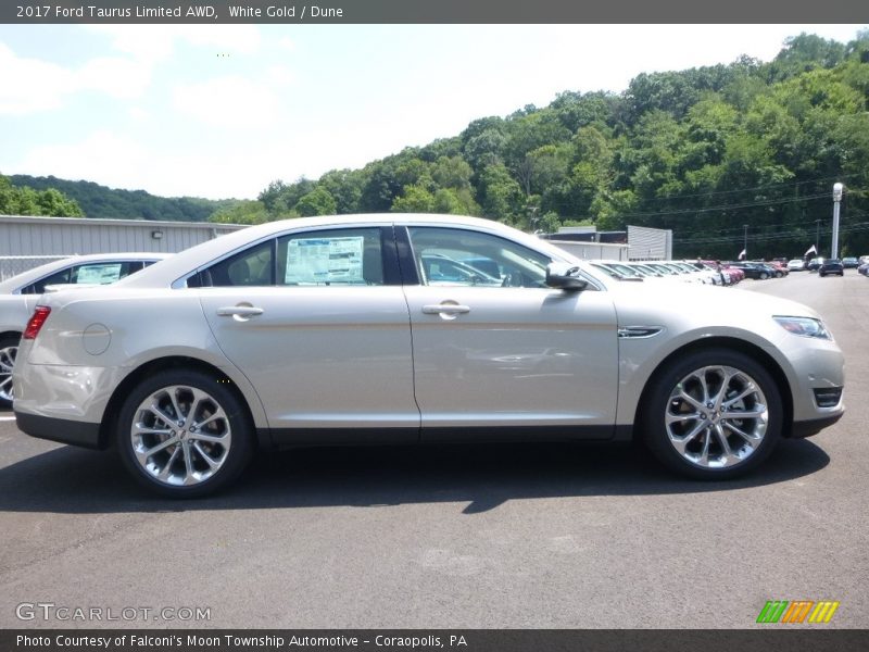 White Gold / Dune 2017 Ford Taurus Limited AWD