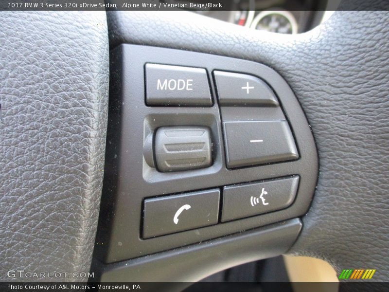 Alpine White / Venetian Beige/Black 2017 BMW 3 Series 320i xDrive Sedan