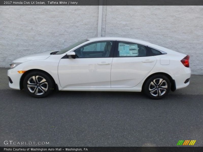 Taffeta White / Ivory 2017 Honda Civic LX Sedan