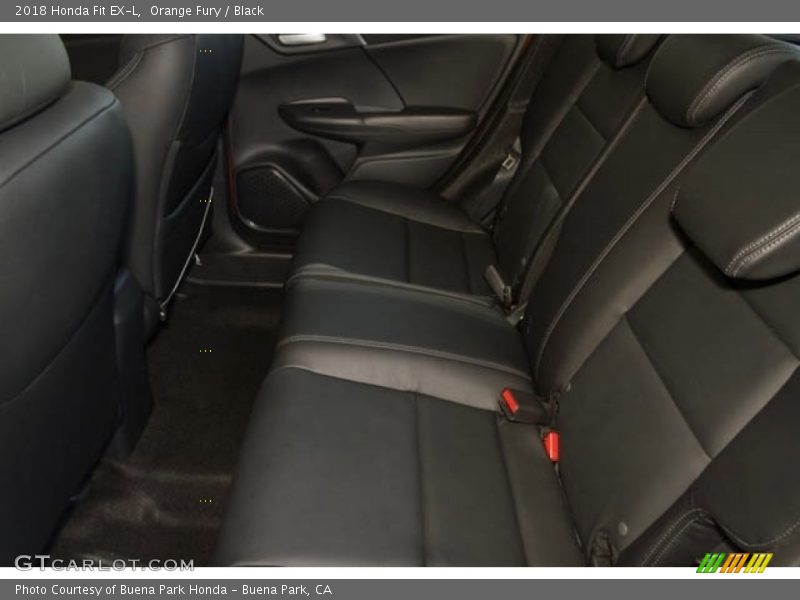Orange Fury / Black 2018 Honda Fit EX-L