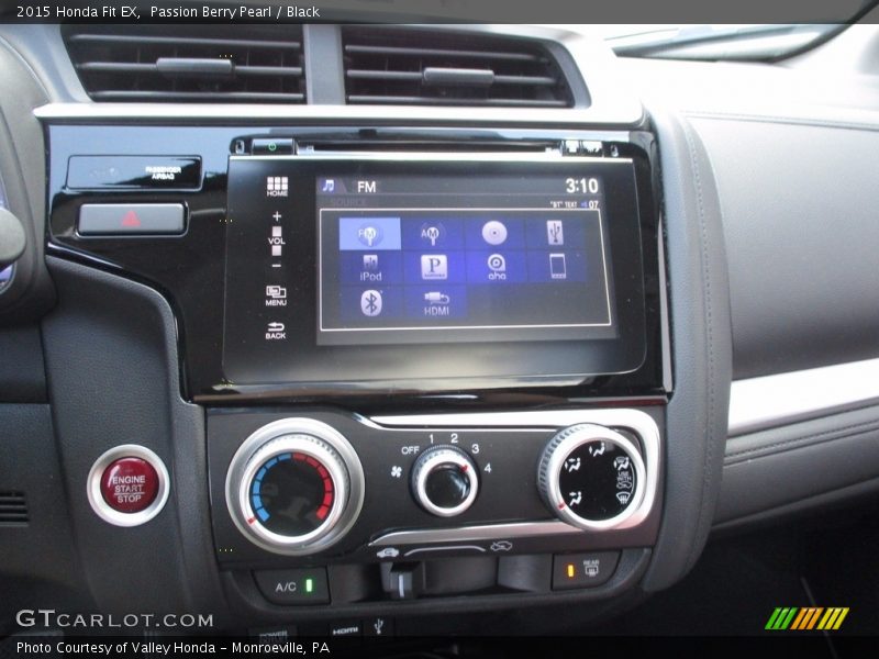Passion Berry Pearl / Black 2015 Honda Fit EX