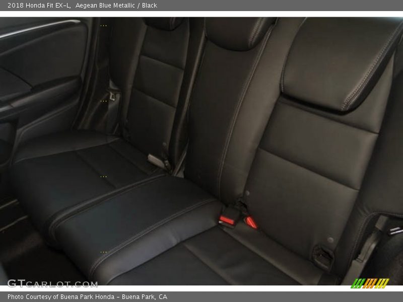 Aegean Blue Metallic / Black 2018 Honda Fit EX-L