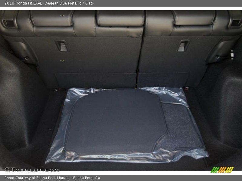 Aegean Blue Metallic / Black 2018 Honda Fit EX-L