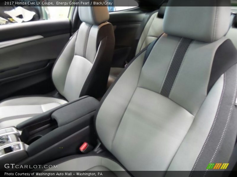 Energy Green Pearl / Black/Gray 2017 Honda Civic LX Coupe