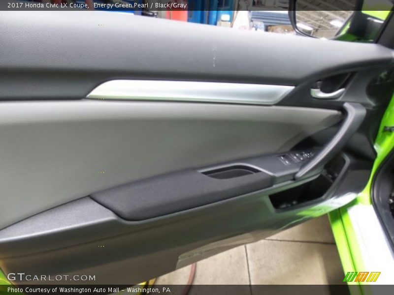 Energy Green Pearl / Black/Gray 2017 Honda Civic LX Coupe