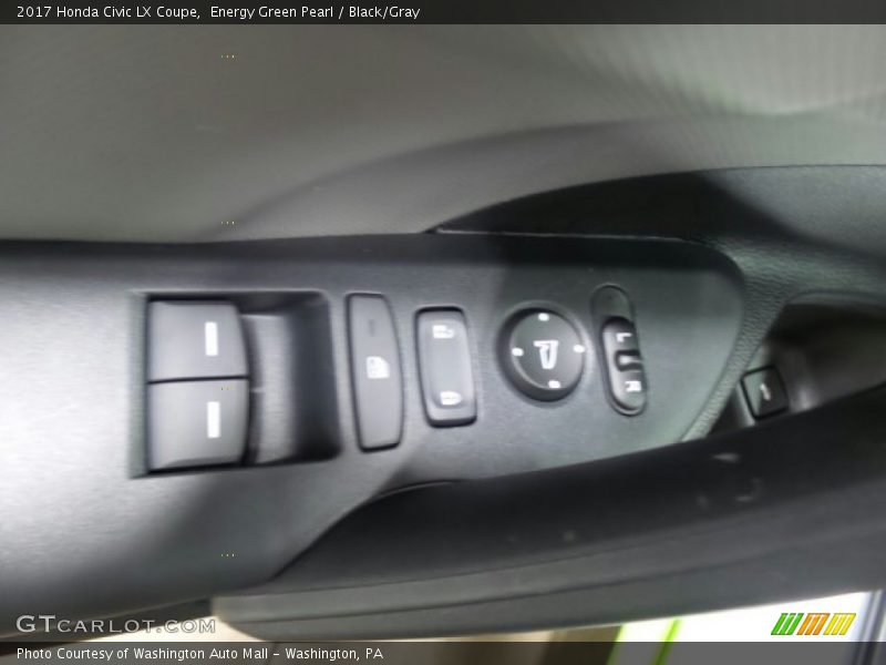 Energy Green Pearl / Black/Gray 2017 Honda Civic LX Coupe