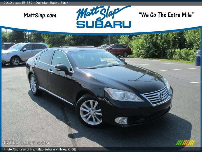 Obsidian Black / Black 2010 Lexus ES 350