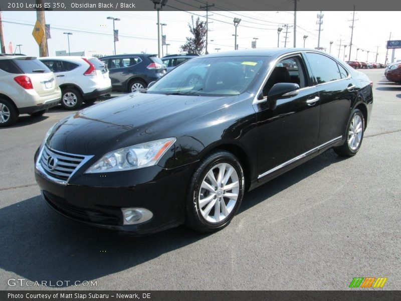 Obsidian Black / Black 2010 Lexus ES 350