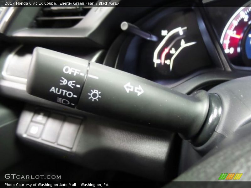 Energy Green Pearl / Black/Gray 2017 Honda Civic LX Coupe