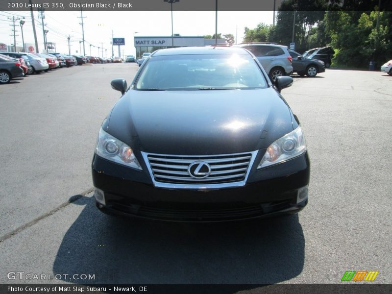 Obsidian Black / Black 2010 Lexus ES 350