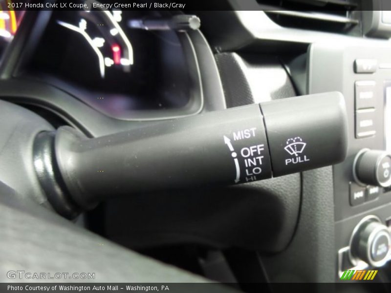 Energy Green Pearl / Black/Gray 2017 Honda Civic LX Coupe