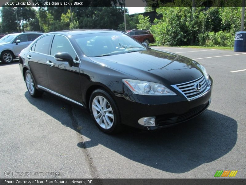 Obsidian Black / Black 2010 Lexus ES 350