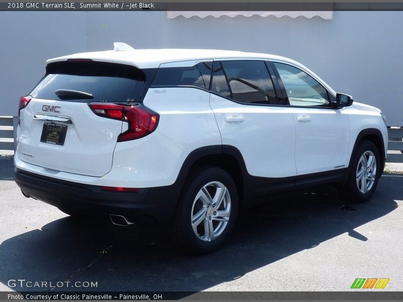 Summit White / ­Jet Black 2018 GMC Terrain SLE