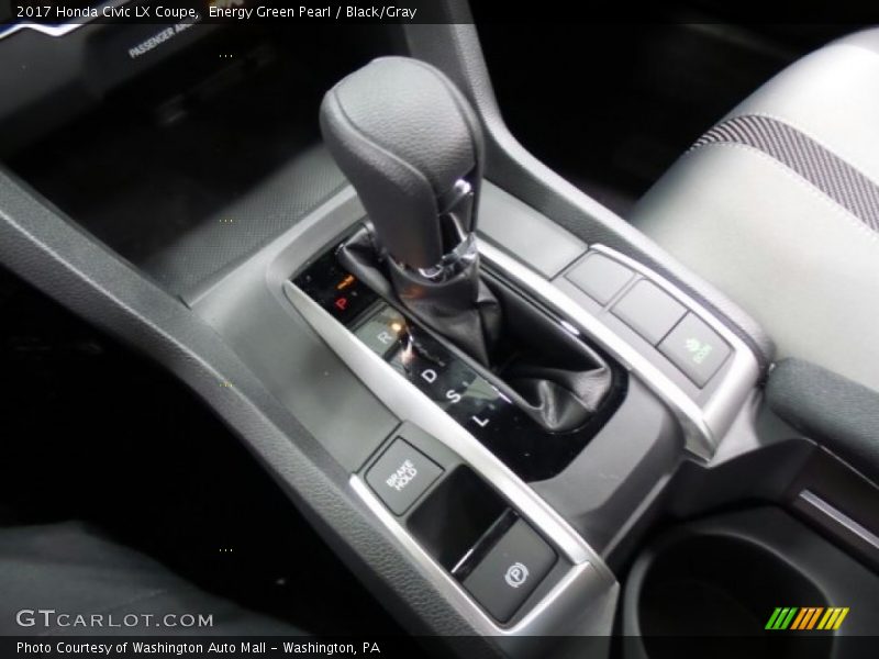 Energy Green Pearl / Black/Gray 2017 Honda Civic LX Coupe
