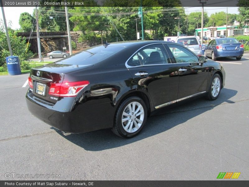 Obsidian Black / Black 2010 Lexus ES 350