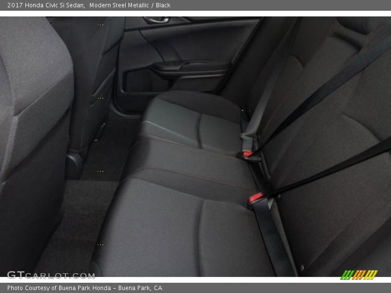 Modern Steel Metallic / Black 2017 Honda Civic Si Sedan