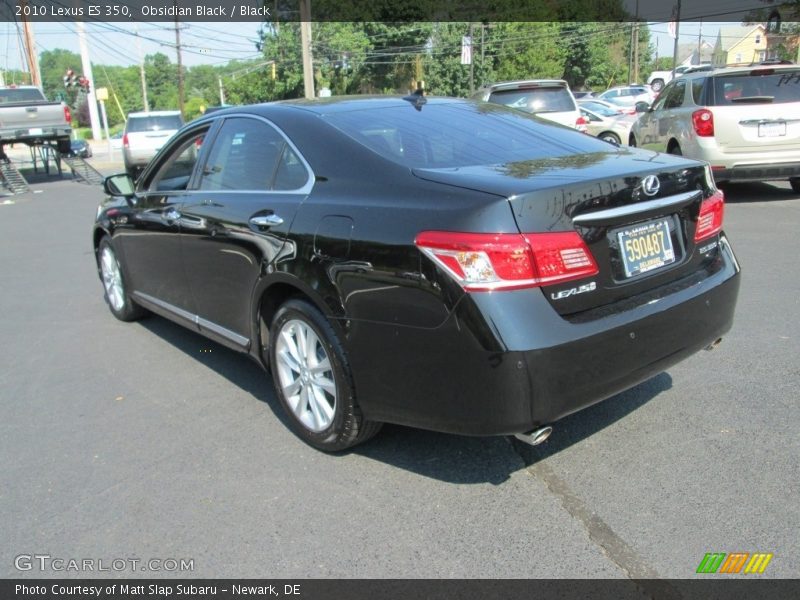 Obsidian Black / Black 2010 Lexus ES 350