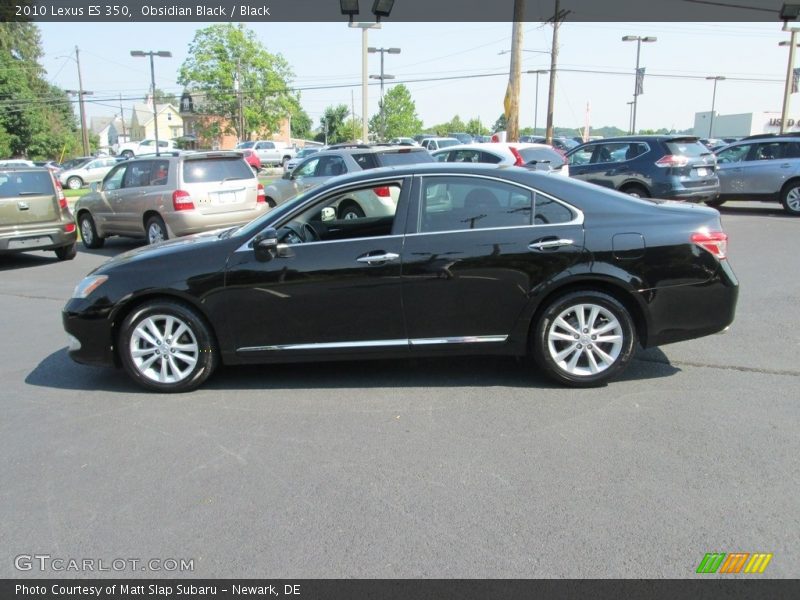 Obsidian Black / Black 2010 Lexus ES 350