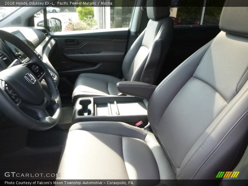 Pacific Pewter Metallic / Mocha 2018 Honda Odyssey EX-L
