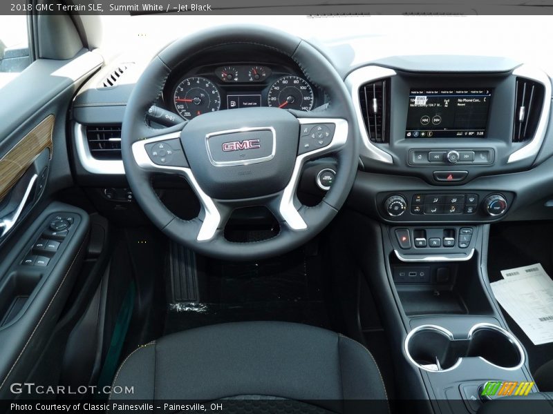 Summit White / ­Jet Black 2018 GMC Terrain SLE