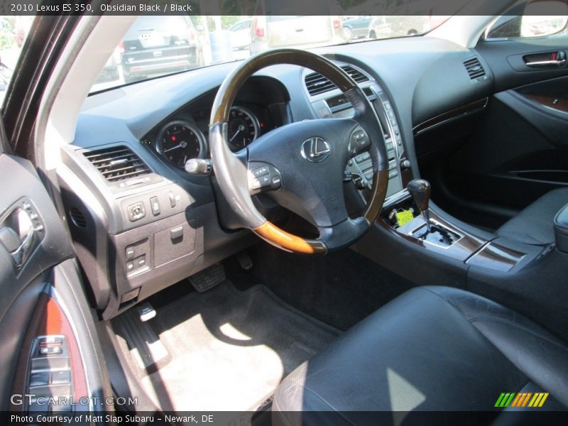 Obsidian Black / Black 2010 Lexus ES 350