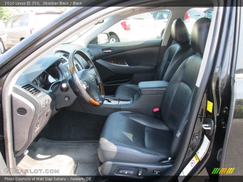 Obsidian Black / Black 2010 Lexus ES 350
