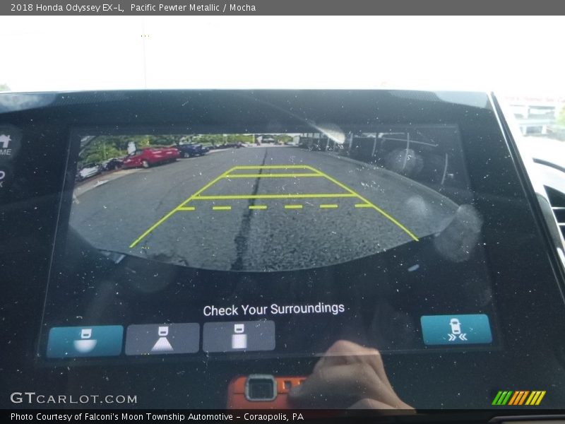 Pacific Pewter Metallic / Mocha 2018 Honda Odyssey EX-L