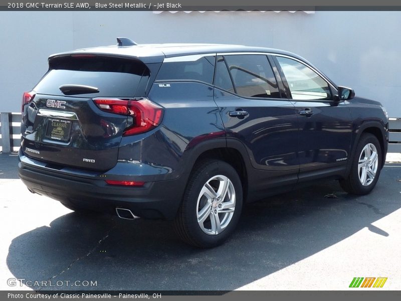 Blue Steel Metallic / ­Jet Black 2018 GMC Terrain SLE AWD