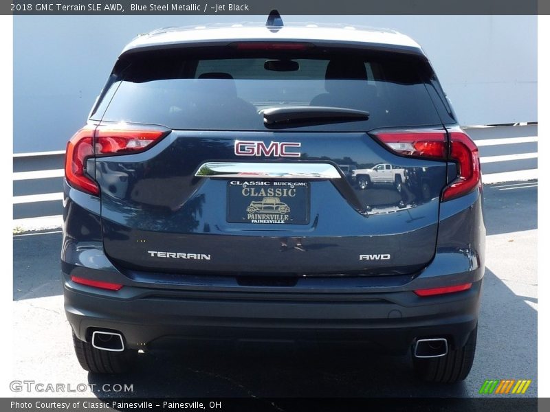 Blue Steel Metallic / ­Jet Black 2018 GMC Terrain SLE AWD