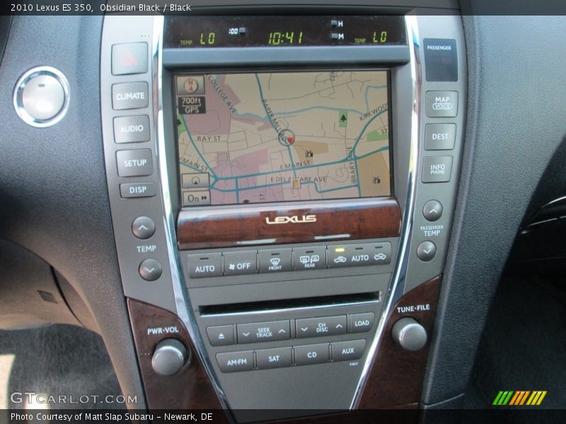 Obsidian Black / Black 2010 Lexus ES 350