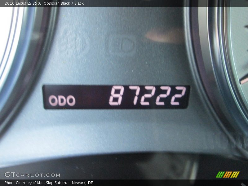 Obsidian Black / Black 2010 Lexus ES 350