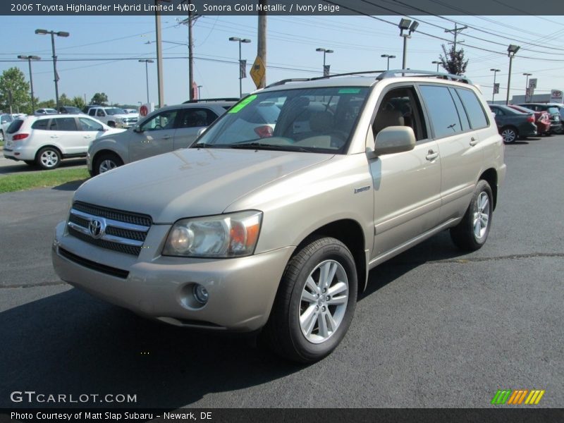 Sonora Gold Metallic / Ivory Beige 2006 Toyota Highlander Hybrid Limited 4WD