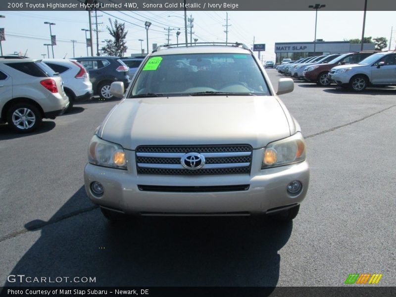 Sonora Gold Metallic / Ivory Beige 2006 Toyota Highlander Hybrid Limited 4WD