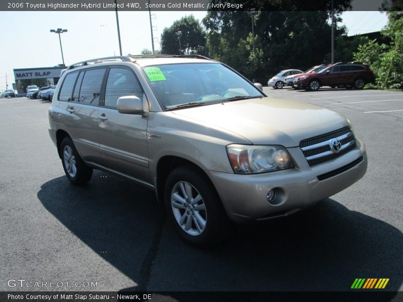 Sonora Gold Metallic / Ivory Beige 2006 Toyota Highlander Hybrid Limited 4WD